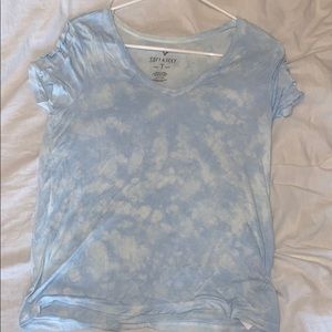Light blue, tie dye v-neck from American Eagle.